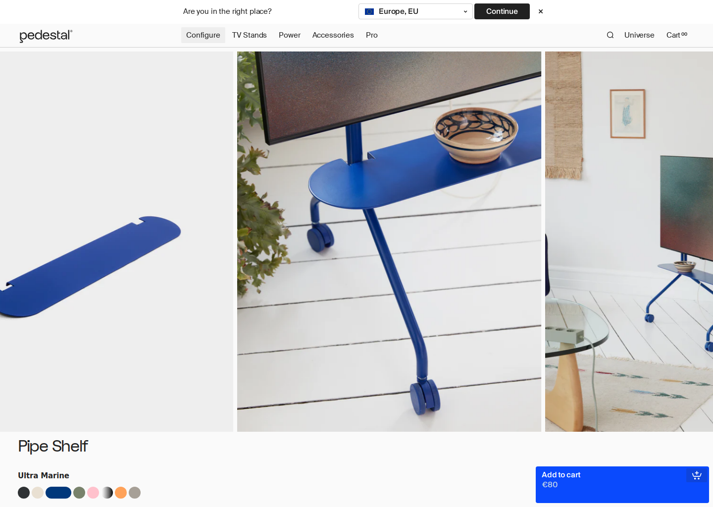 Pipe Shelf Ultra Marine