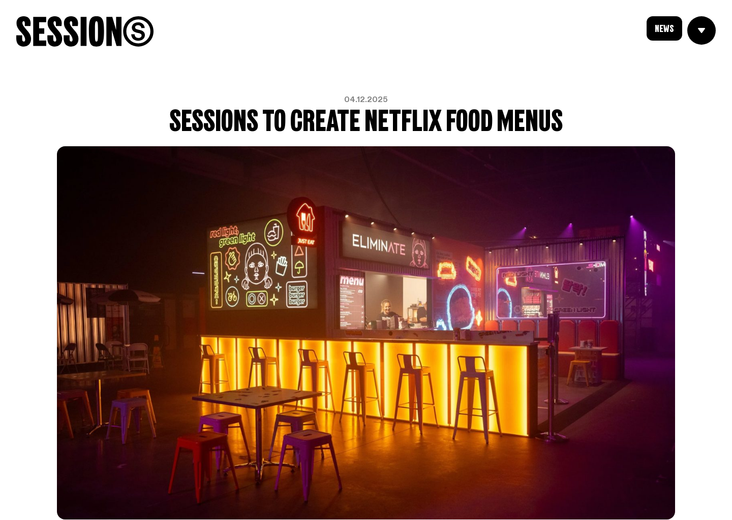 Sessions To Create Netflix Food Menus