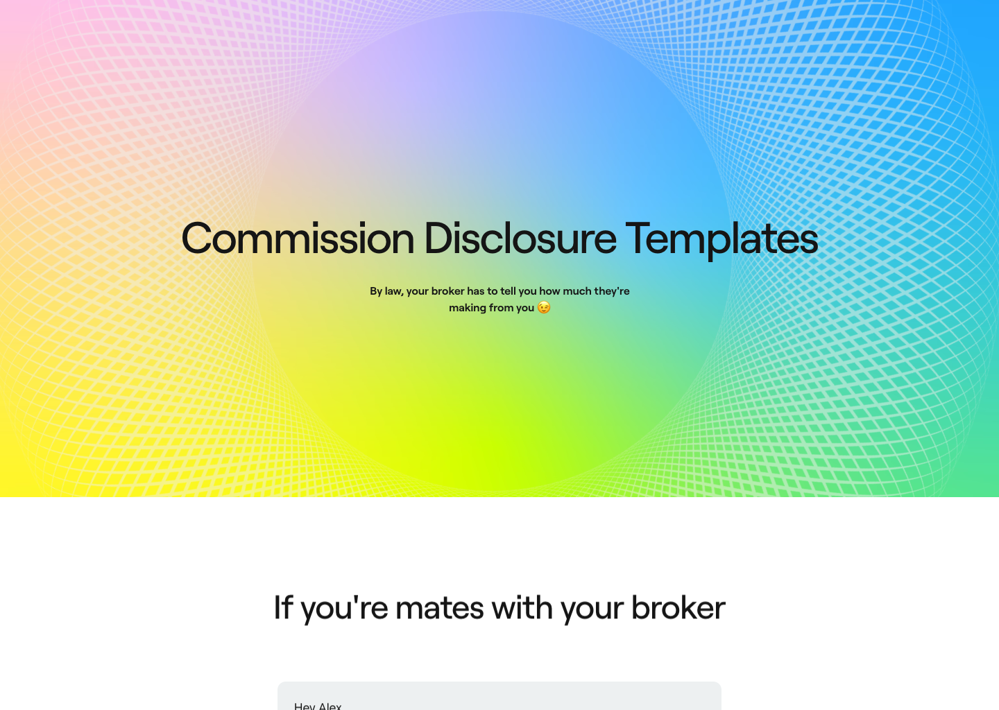 Commission Disclosure Letter