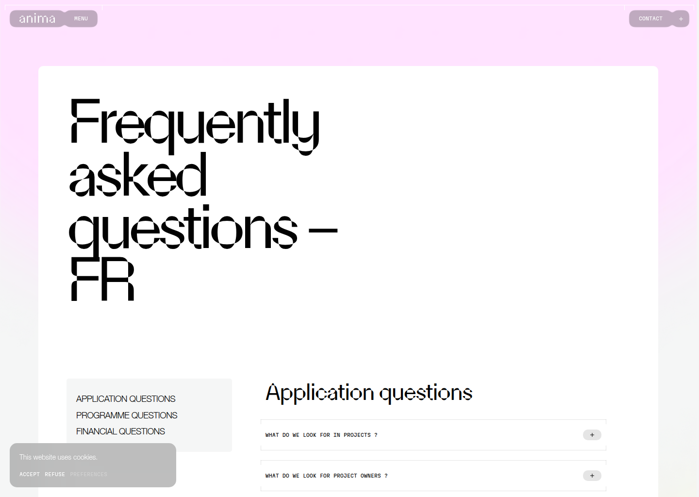 Frequently Asked Questions Fr