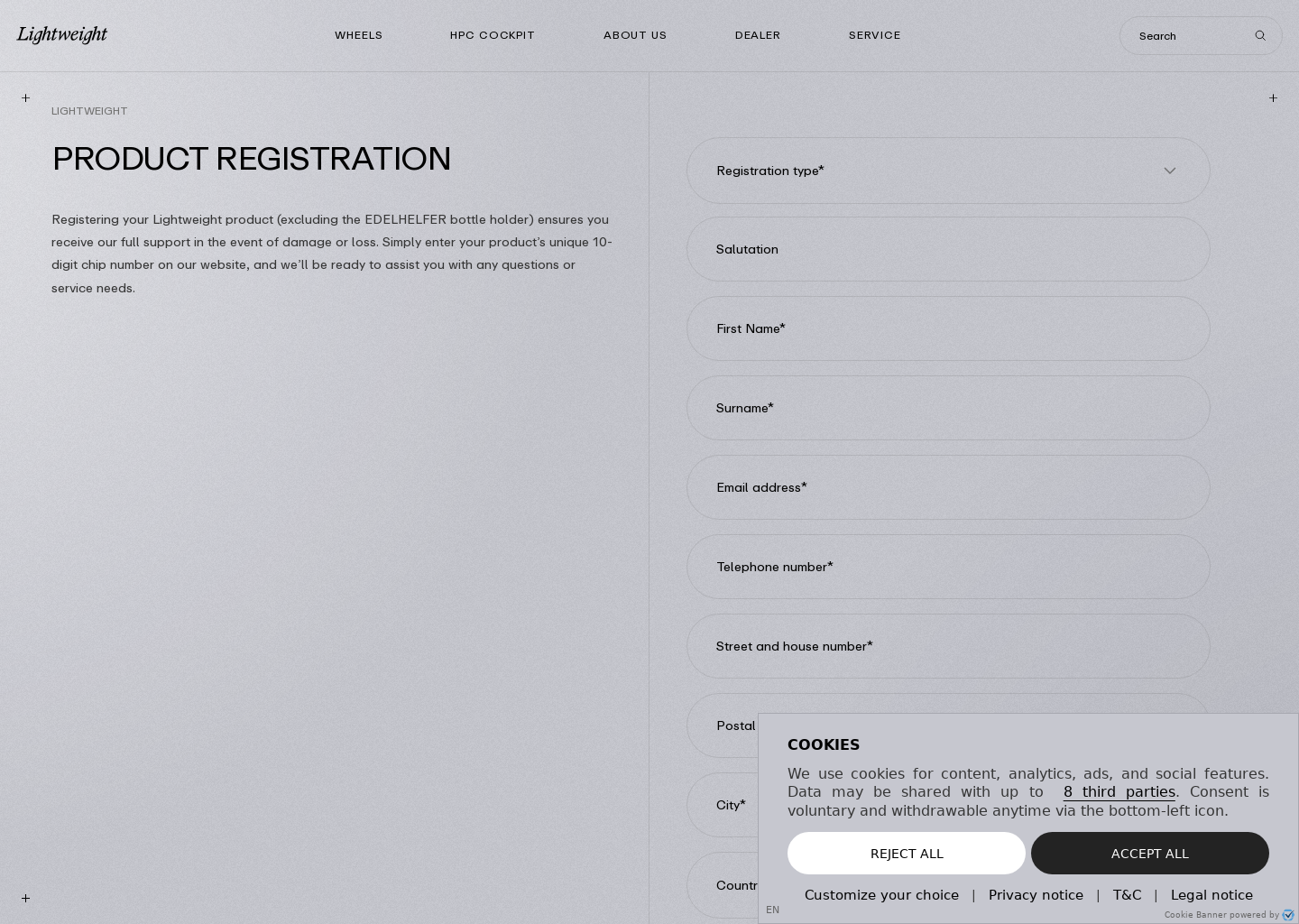 Product Registration