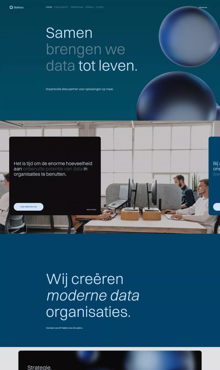 Stofoos — website design on Landdding