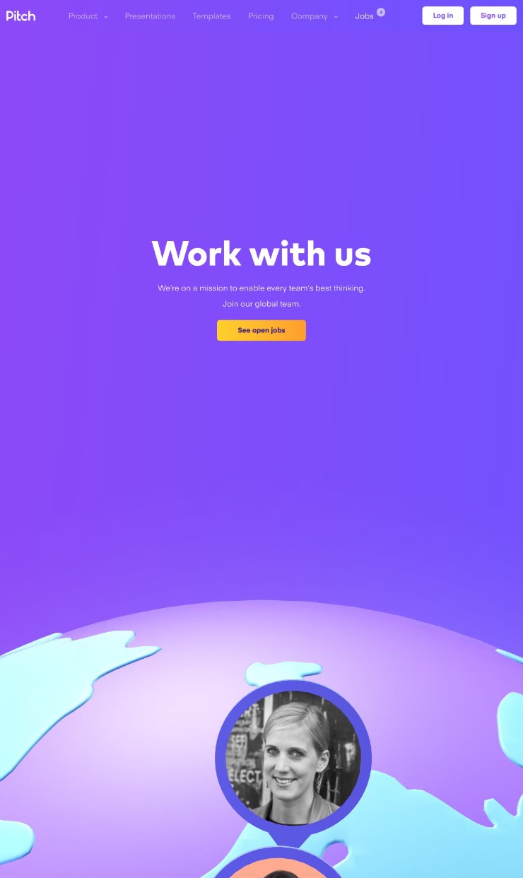 Jobs | Pitch — website design on Landdding