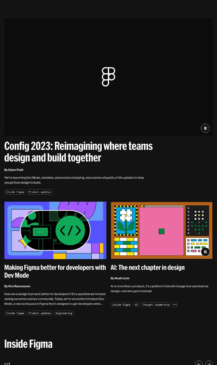 Figma Blog | Shortcut — website design on Landdding