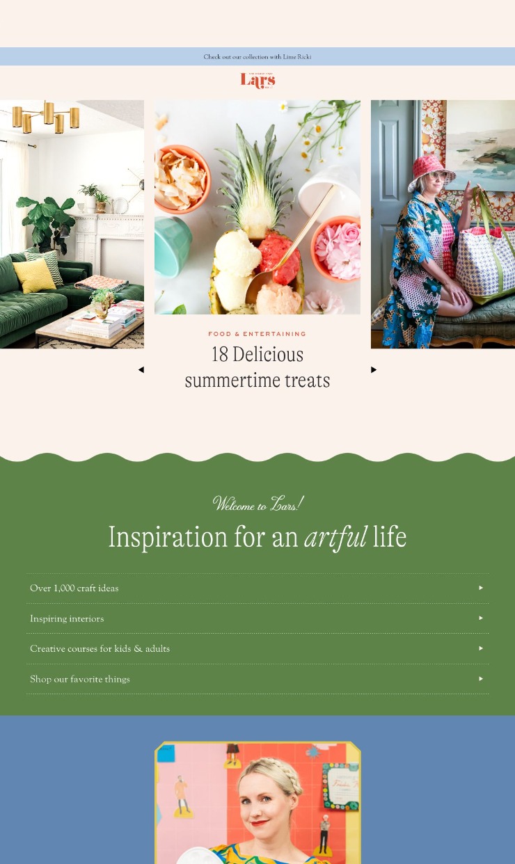 The House That Lars Built — website design on Landdding