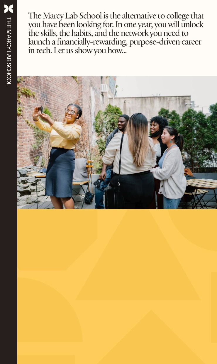 The Marcy Lab — website design on Landdding