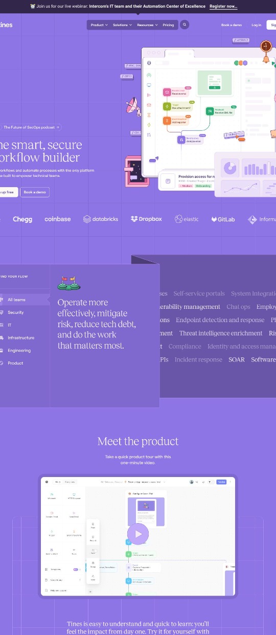 Tines — website design on Landdding