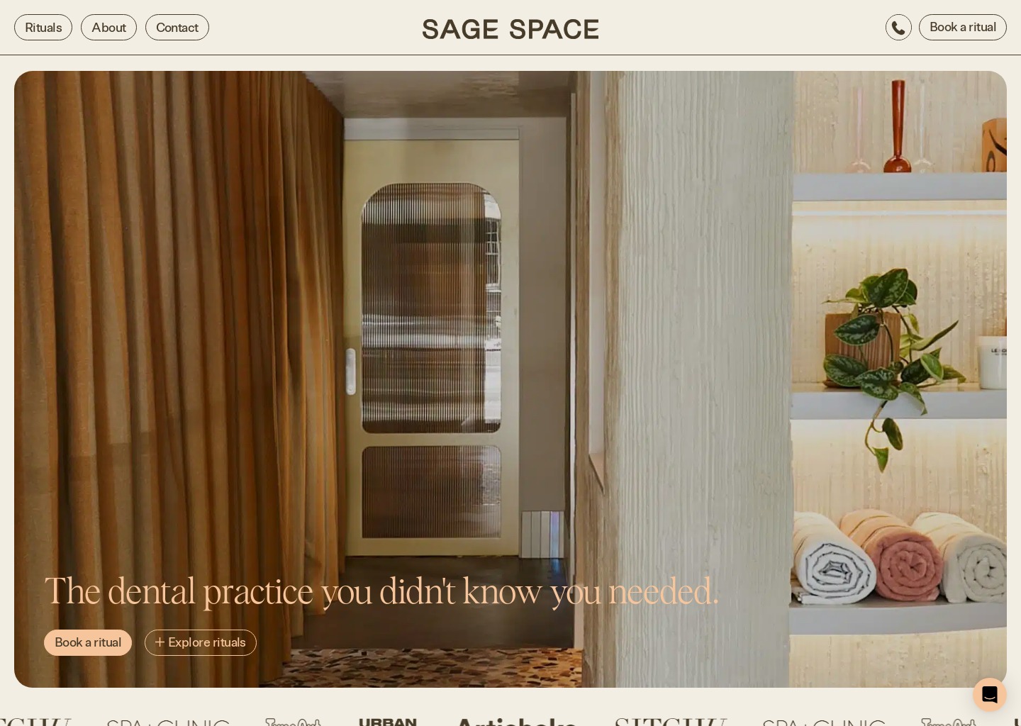 Sage Space — website design on Landdding