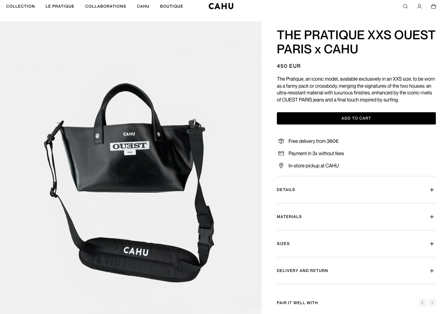 Le Pratique Xxs Ouest Paris X Cahu