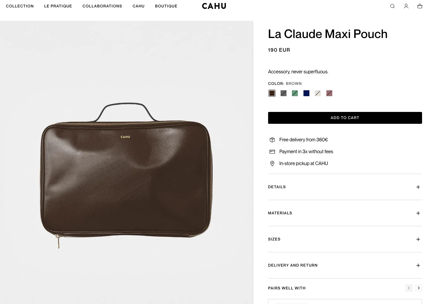 La Maxi Pochette Claude