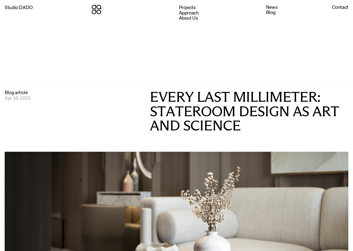 Every Last Millimeter Stateroom Design As Art And 