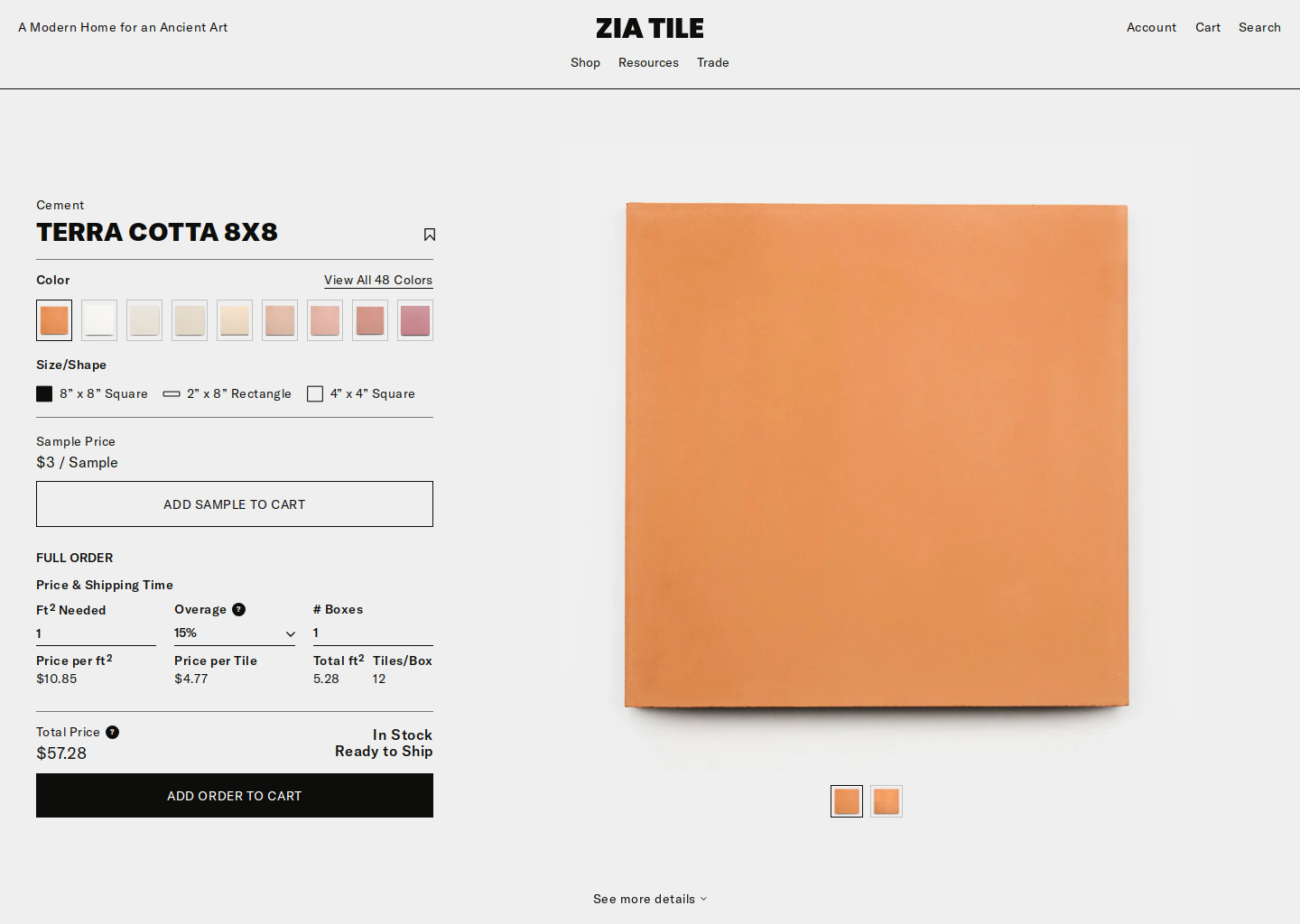 Terra Cotta Cement Tile