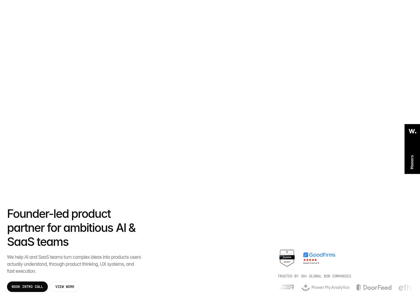 Exalt Studio — website design on Landdding