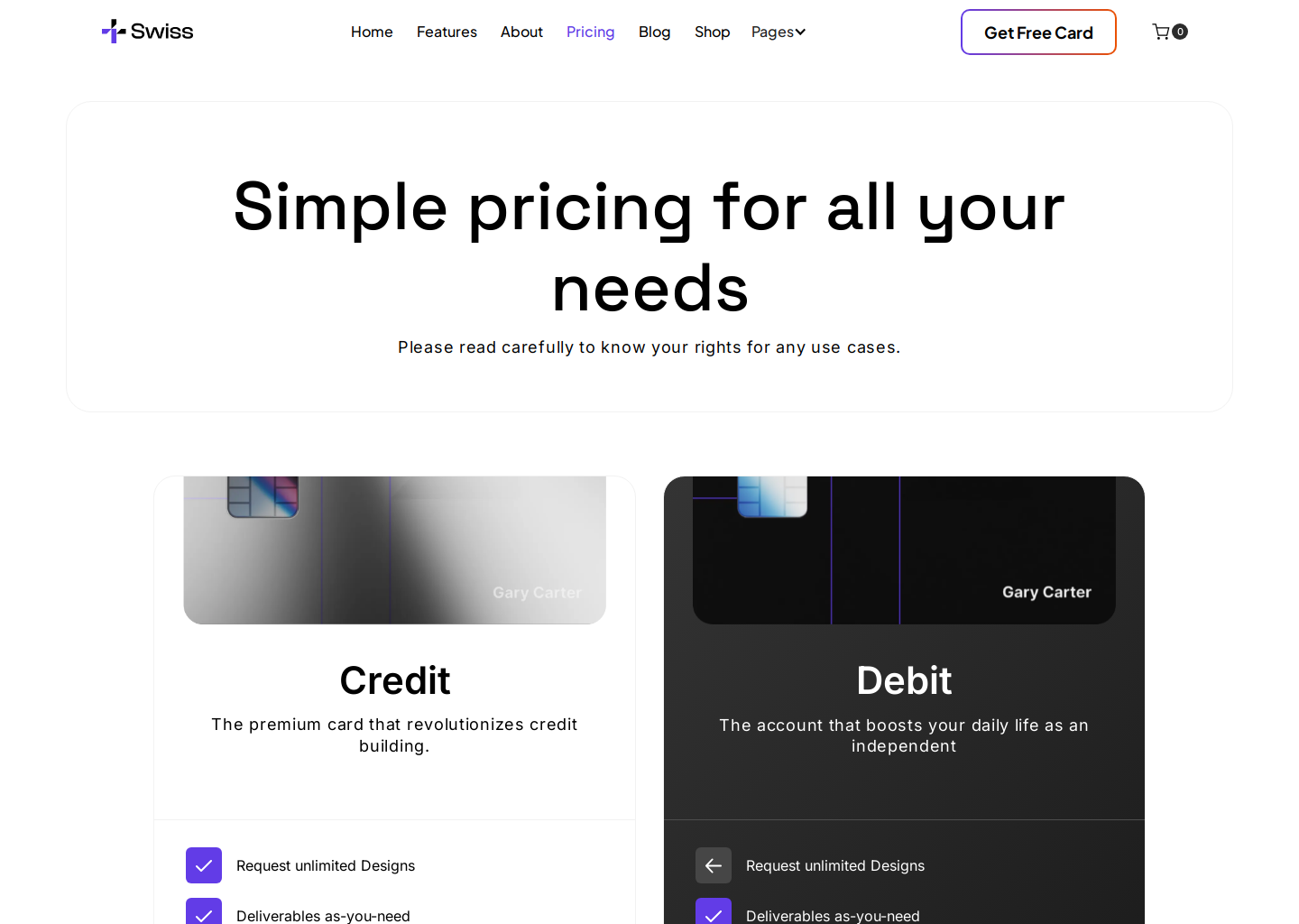Swiss - Webflow HTML website template