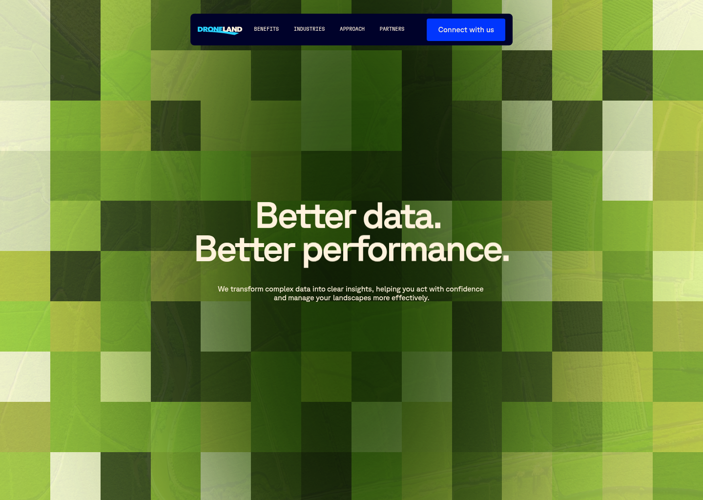 Droneland Australia | Drone Mapping | Transforming Drone & Ground Data into Actionable Insights for Councils, Sport Fields & Farms — website design on Landdding