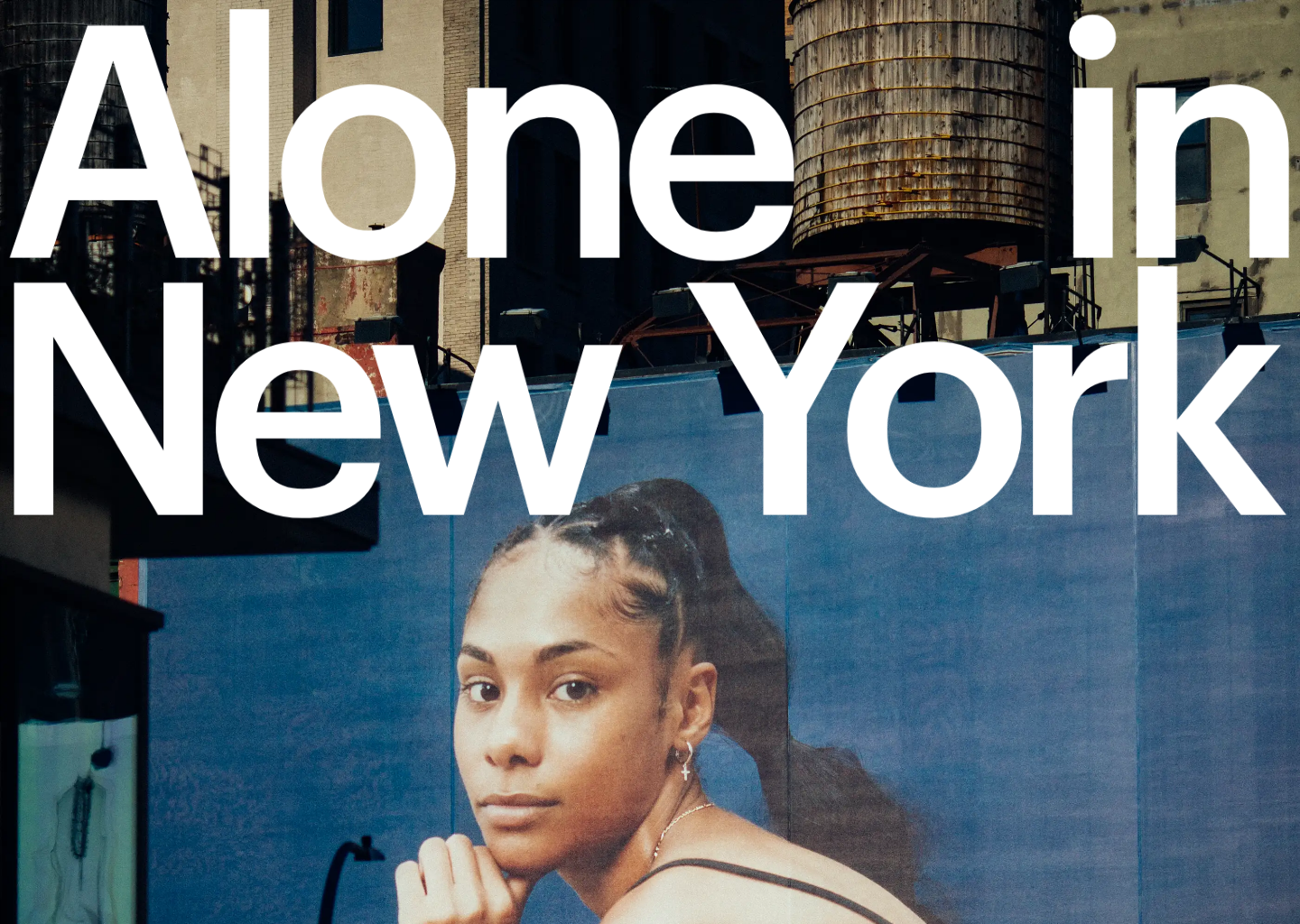 Alone in New York — website design on Landdding