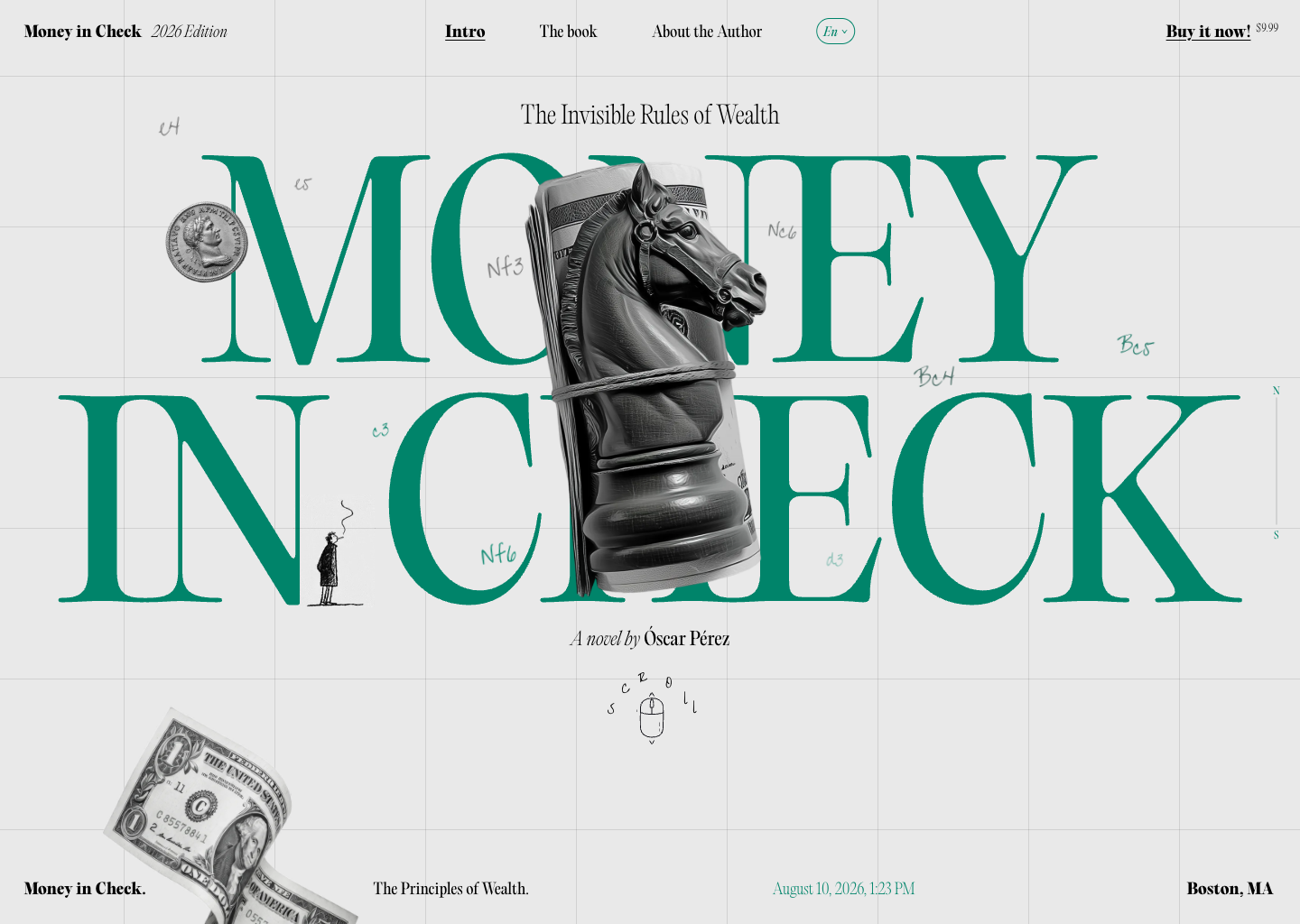 Money in Check — website design on Landdding