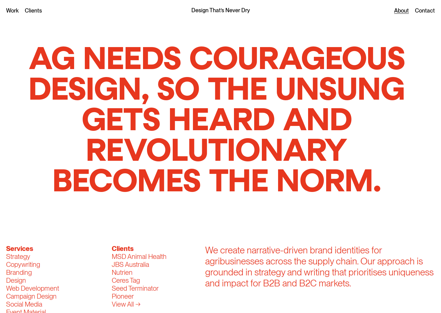 About | Studio Agriculture