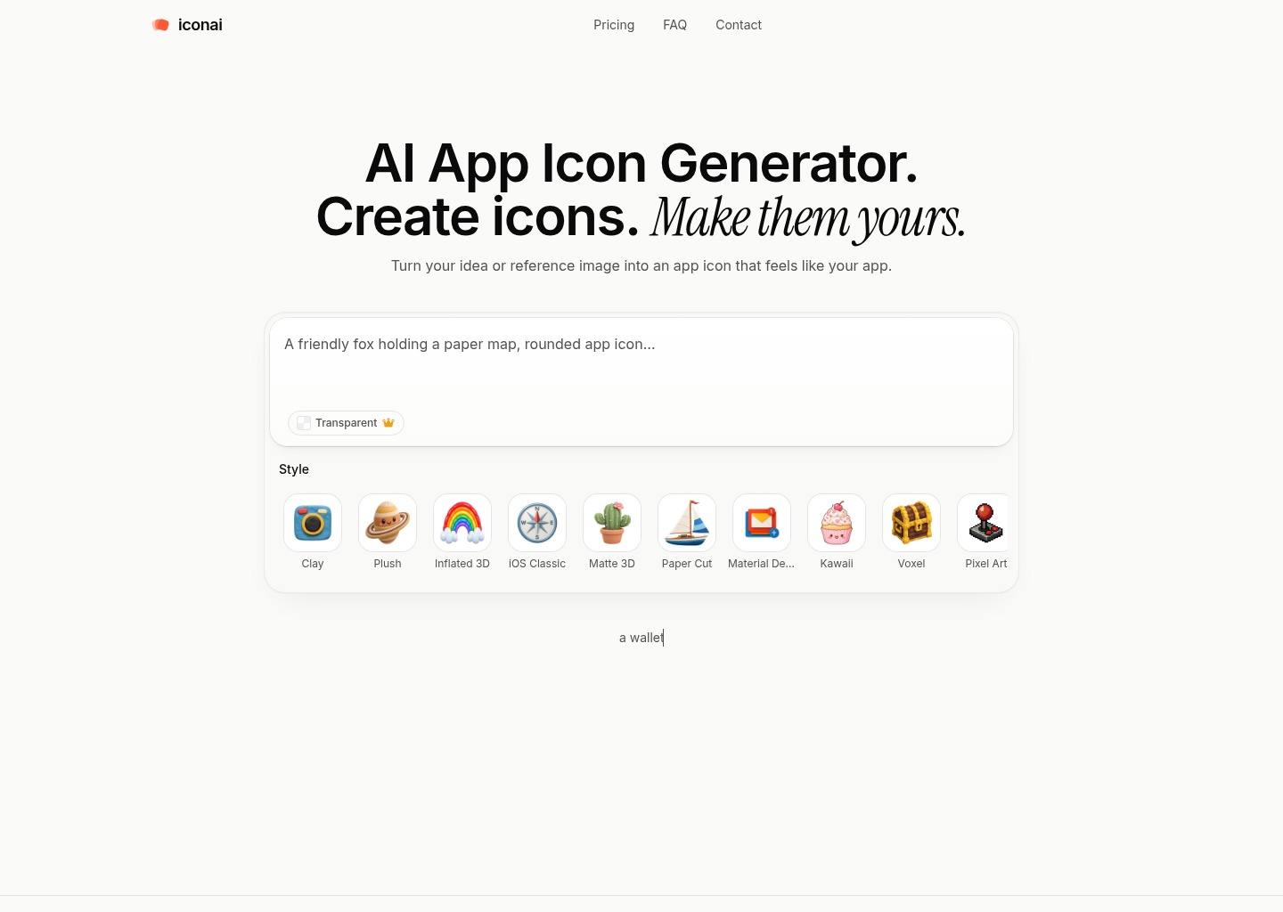 IconAI.art — website design on Landdding