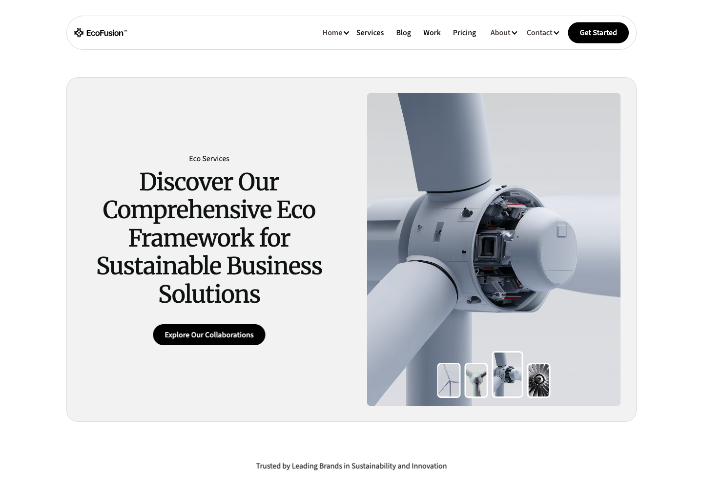 EcoFusion - Webflow HTML website template