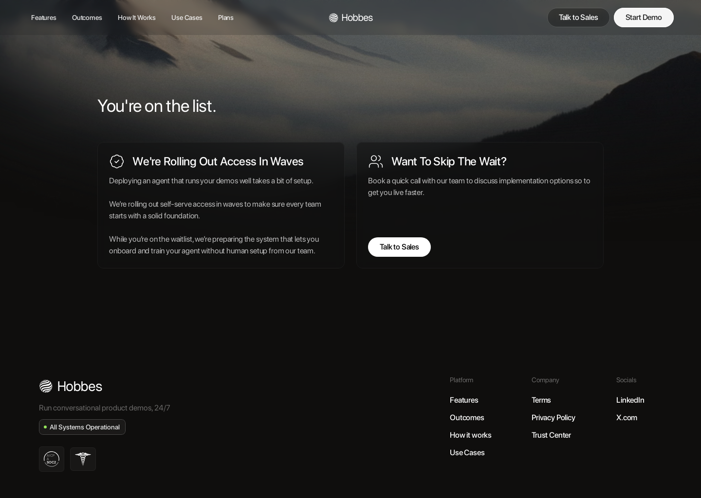 Hobbes - On-Demand, Conversational Demos