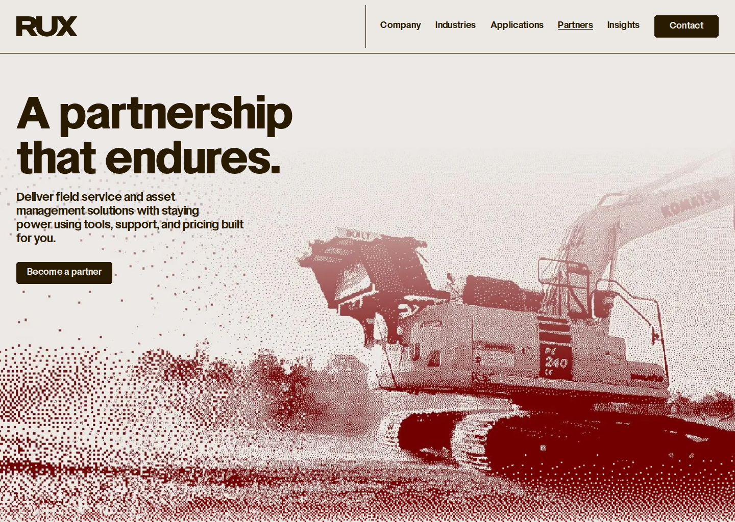 Partner with RUX | Field Service &amp; Asset Management Solutions