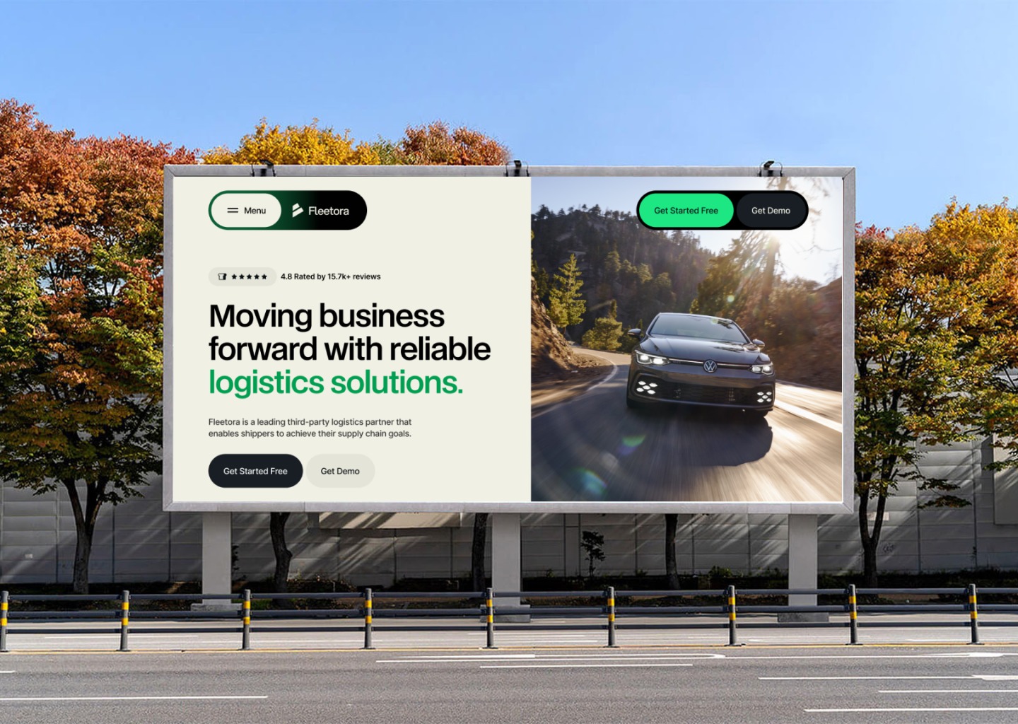 Fleetora - Webflow HTML website template — website design on Landdding