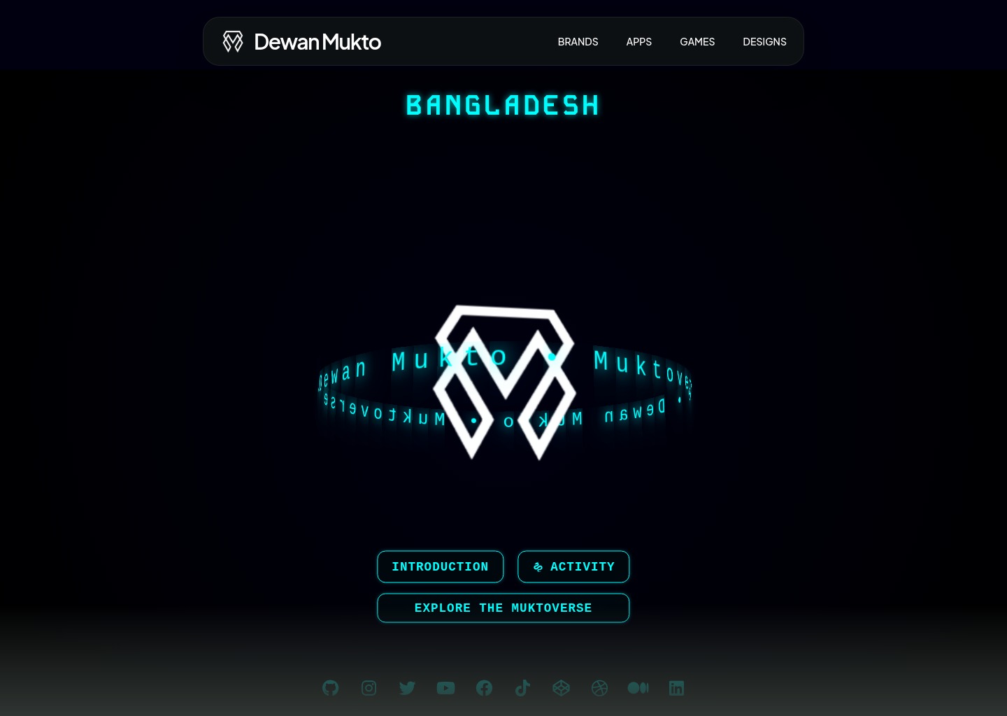 Dewan Mukto ✦ Website — website design on Landdding