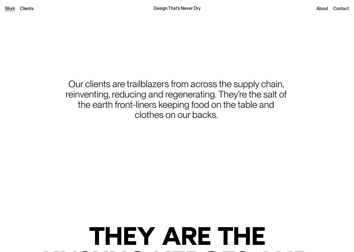 Work | Studio Agriculture