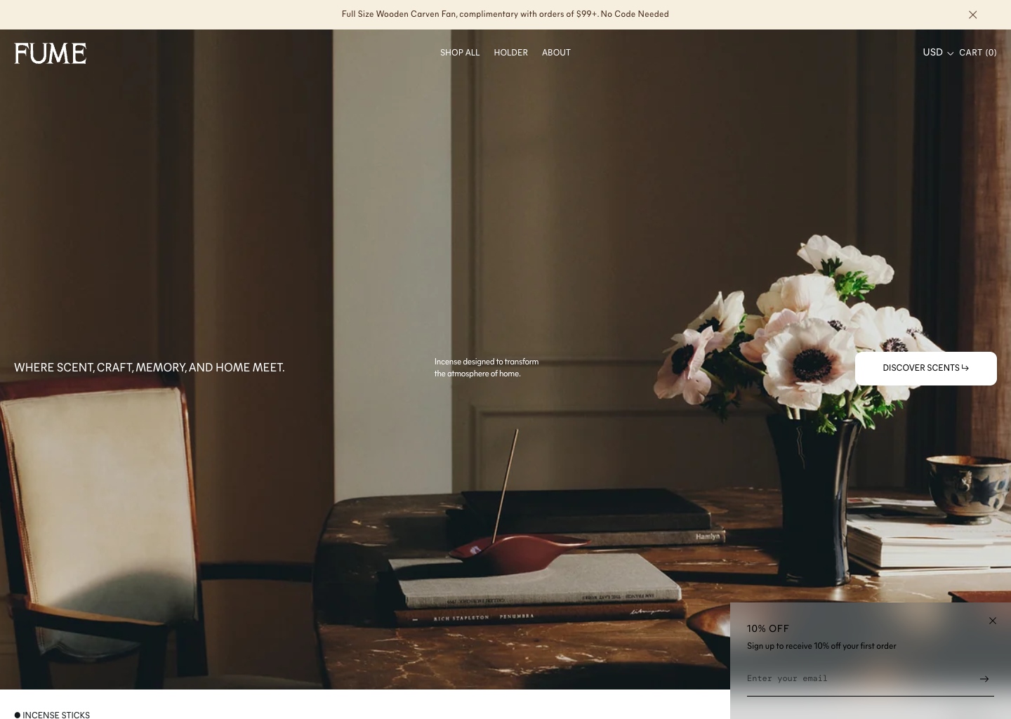 
  FUME
 &ndash; Fume — website design on Landdding