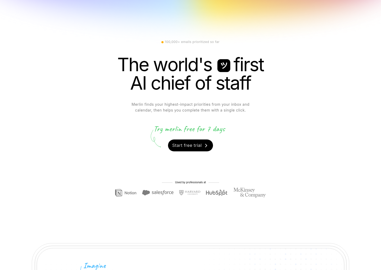 Merlin — website design on Landdding
