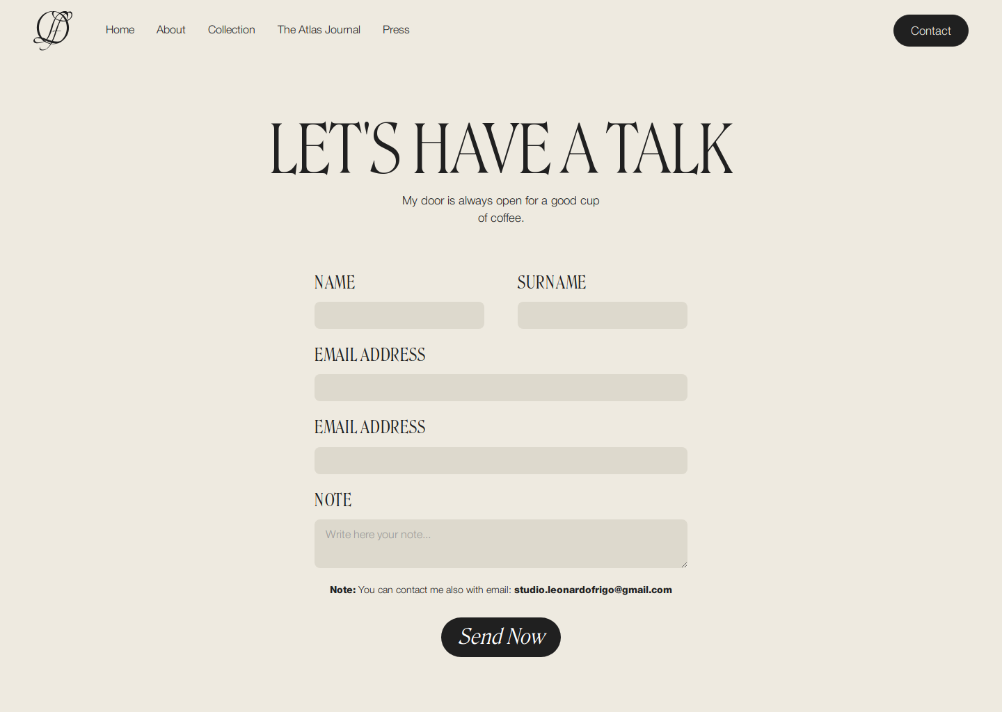 Contact Me - Leonardo Frigo