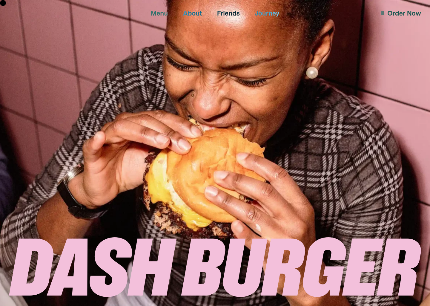 Dash Burger — website design on Landdding
