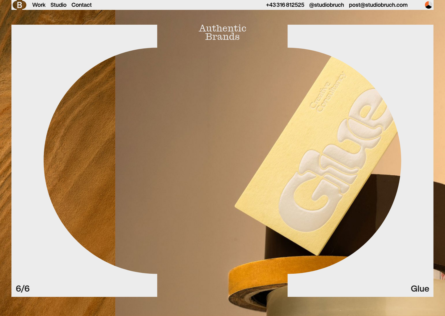 Studio Bruch — website design on Landdding