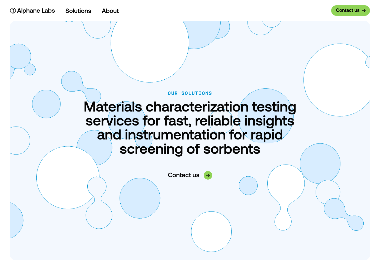 Alphane Labs — website design on Landdding