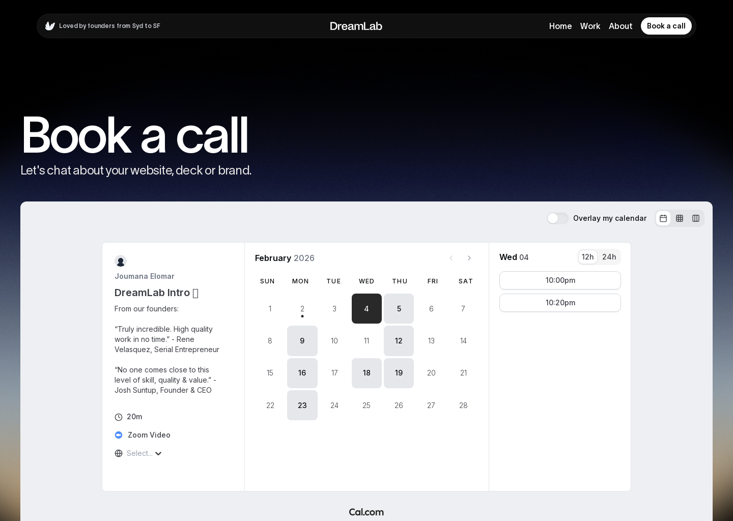 Dream Lab | Get in touch