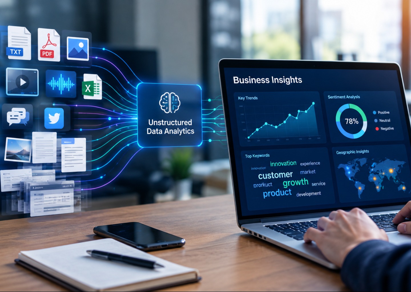 Unstructured Data Analytics Tools — website design on Landdding