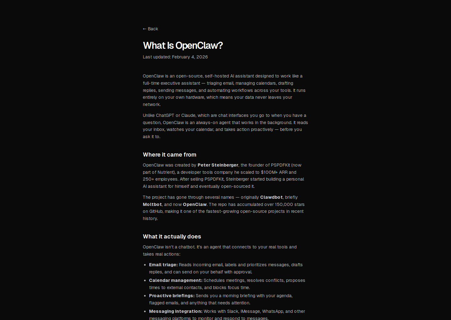 What Is OpenClaw? The Self-Hosted AI Executive Assistant — SetupClaw