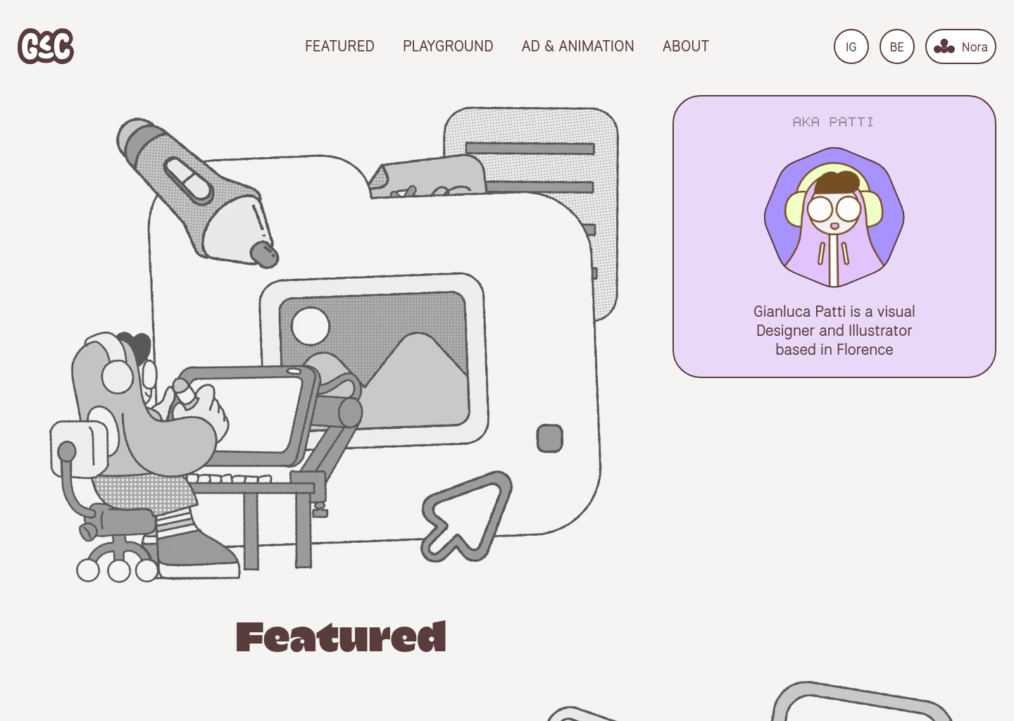 Gianluca Patti — website design on Landdding