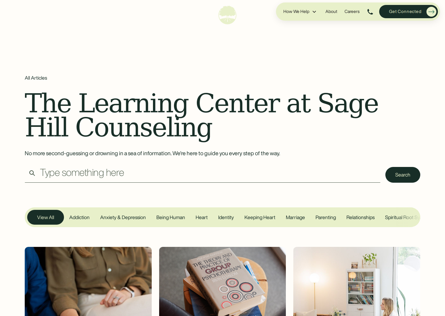 Blog Articles | Sage Hill Counseling