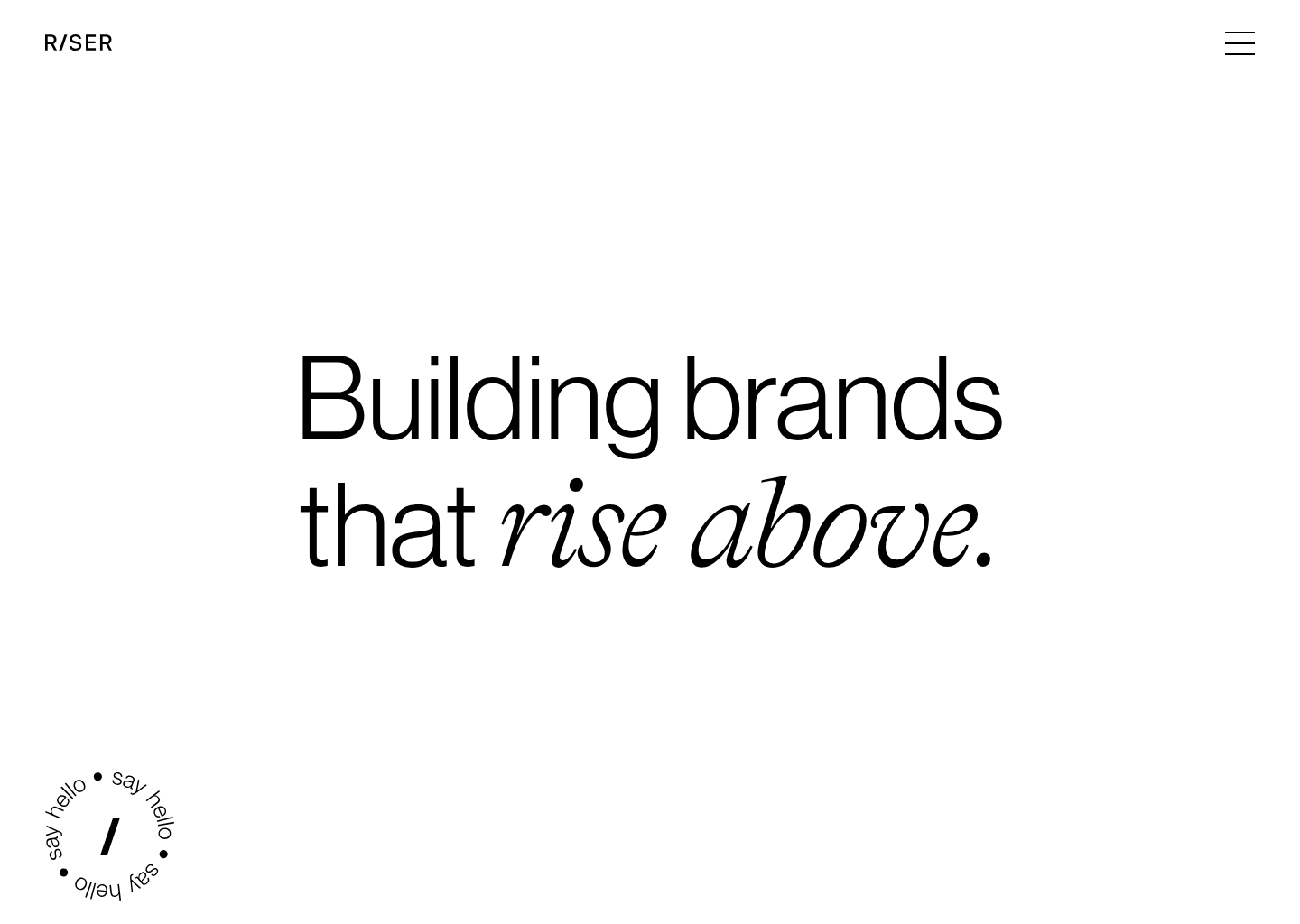 Riser - For brands who rise above. — website design on Landdding