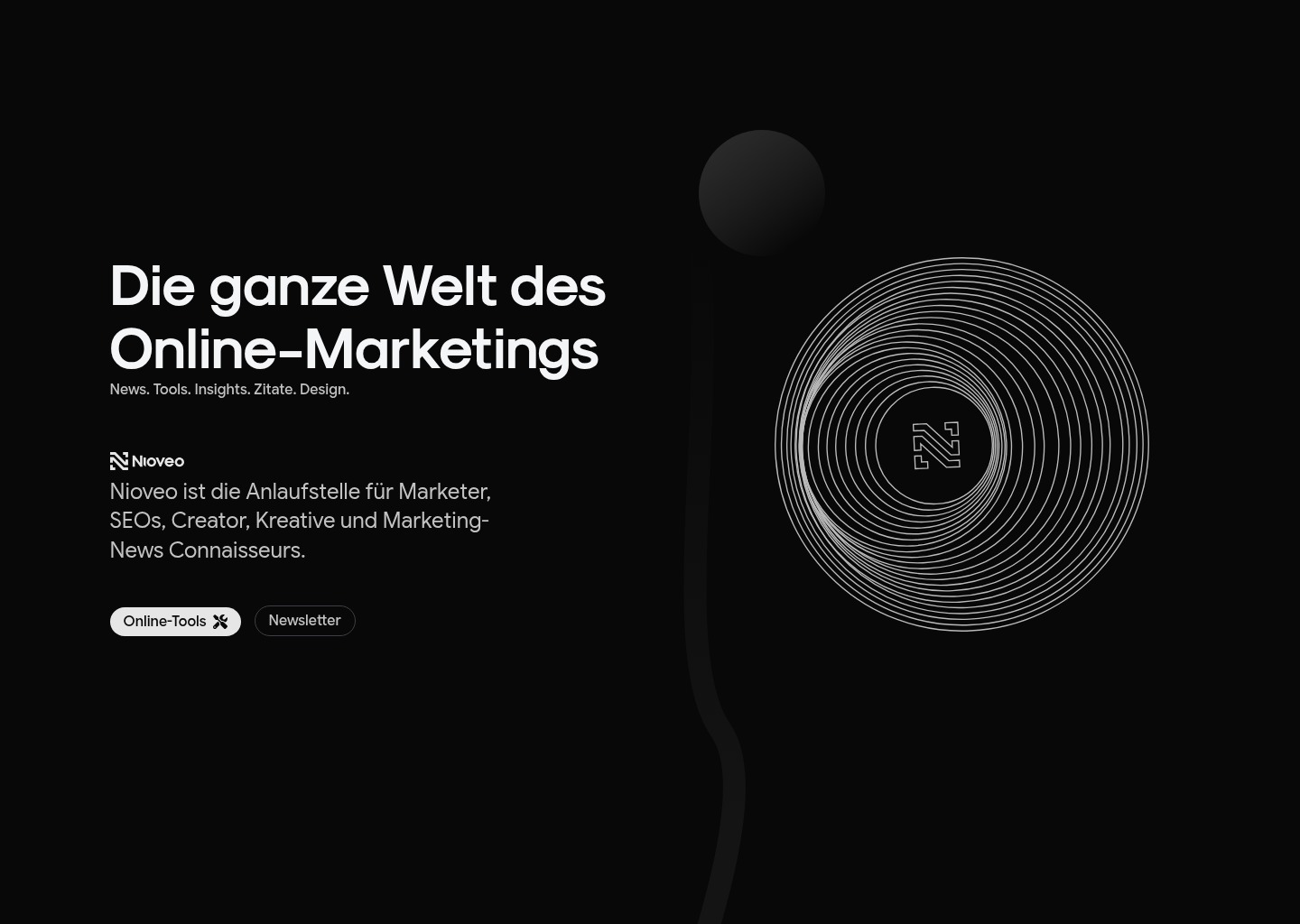 Nioveo: Die ganze Welt des Online-Marketings — website design on Landdding