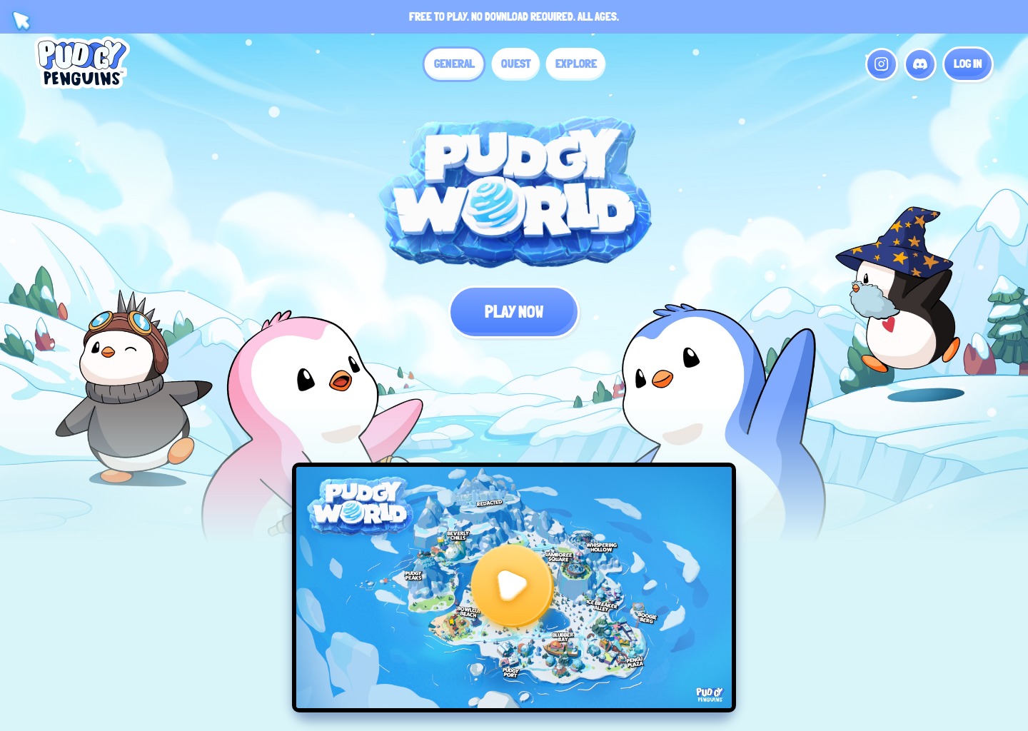 Welcome to Pudgy World! — website design on Landdding