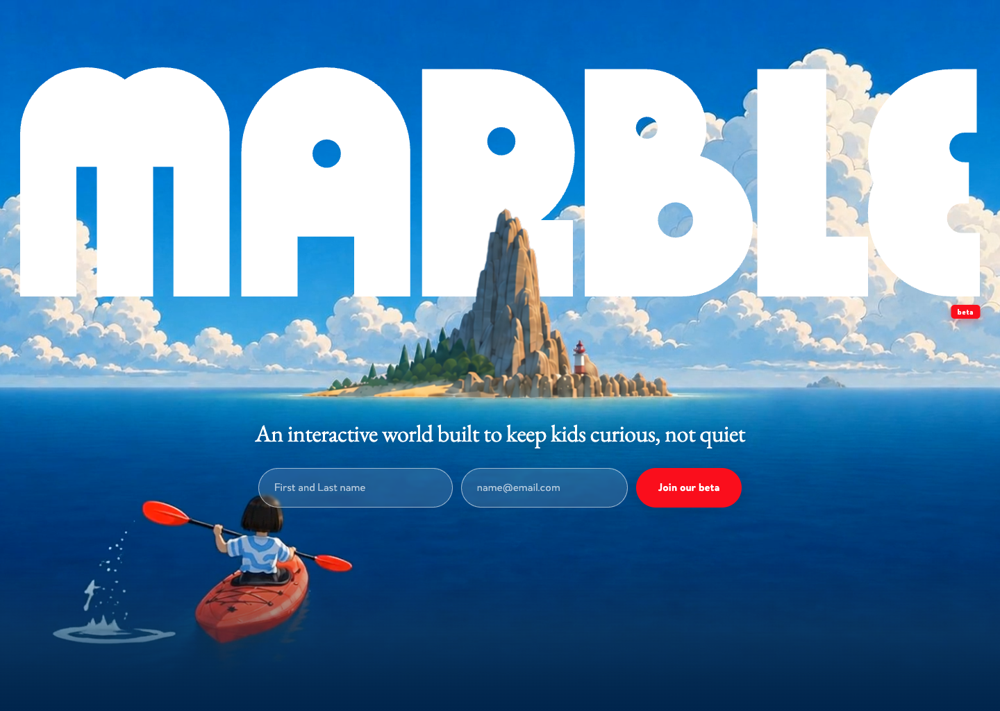 Marble — website design on Landdding