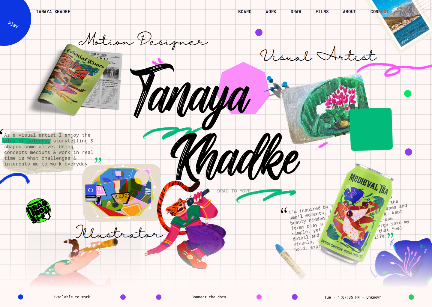 Tanaya Khadke — website design on Landdding