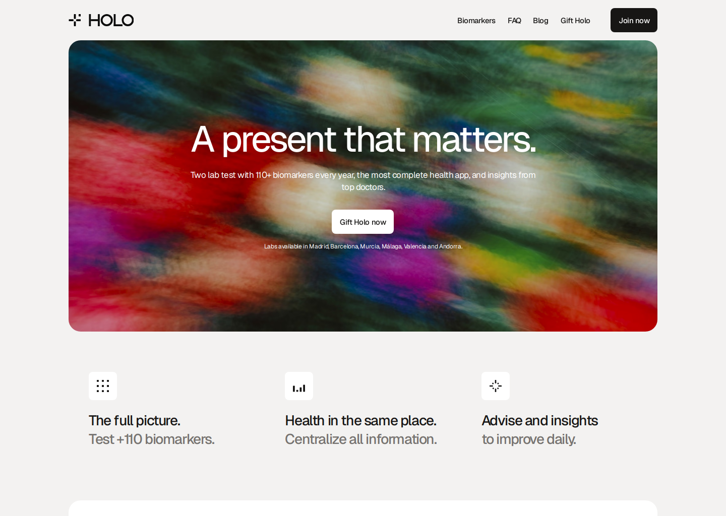 A present that matters – Holo