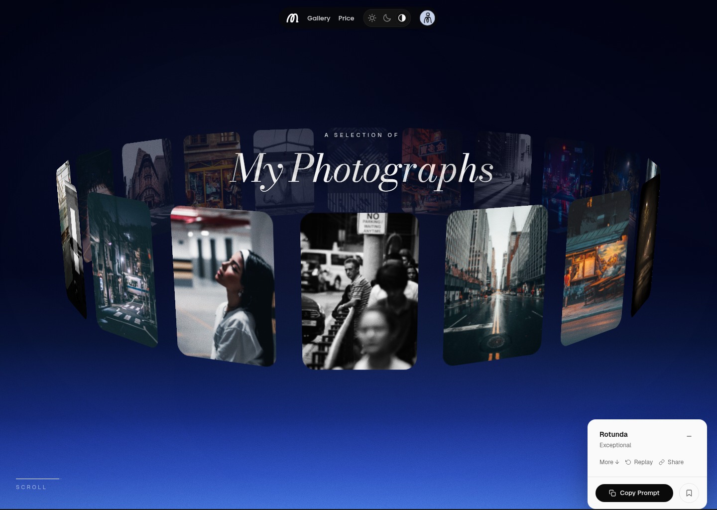 Rotunda — Premium Interactive Web Section — Motion — website design on Landdding