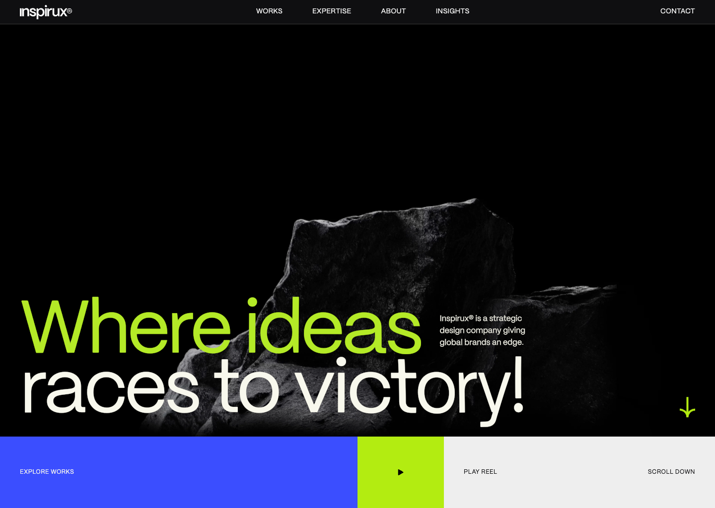 Inspirux — website design on Landdding