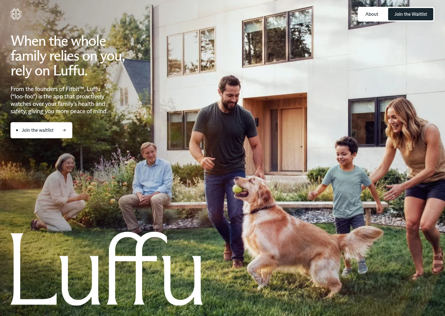 Luffu — website design on Landdding