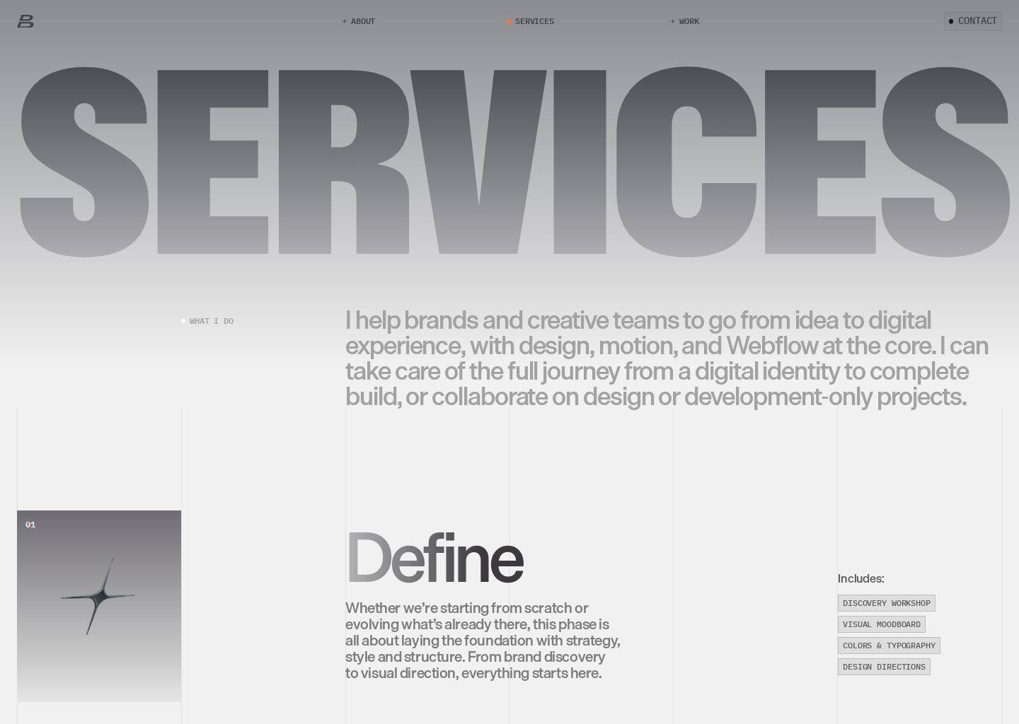 Services ✦ ©Design by Dylan